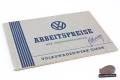 Rare 1951 VW Labour Rates For Repairs Booklet
