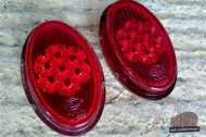 Pair of Hella Snowflake Oval Beetle Tail Lights