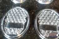 transparant HELLA rear haert tail lights, RARE