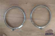 Rare Bosch script - 2 rivets headlight rings 
