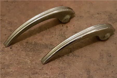 CLASSIC EARLY VW SPLIT WINDOW BEETLE INTERIOR RIBBED DOOR HANDLE PULLS 