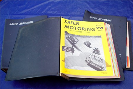 Rare VW Motoring Magazines. 35 issues in binders 1961 - 1965 including issue 1